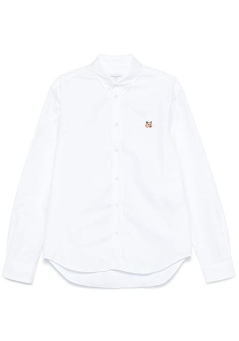 White Mini Fox Head shirt Maison kitsuné - men MAISON KITSUNÉ | MM00413WC5012P100